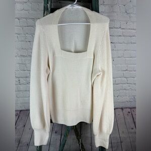 Madewell cream sweater large